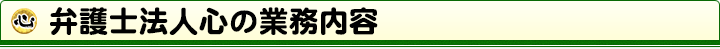 弁護士法人心の業務内容